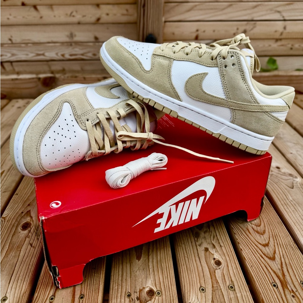 Nike Dunk Low Gold White NEW WITH BOX